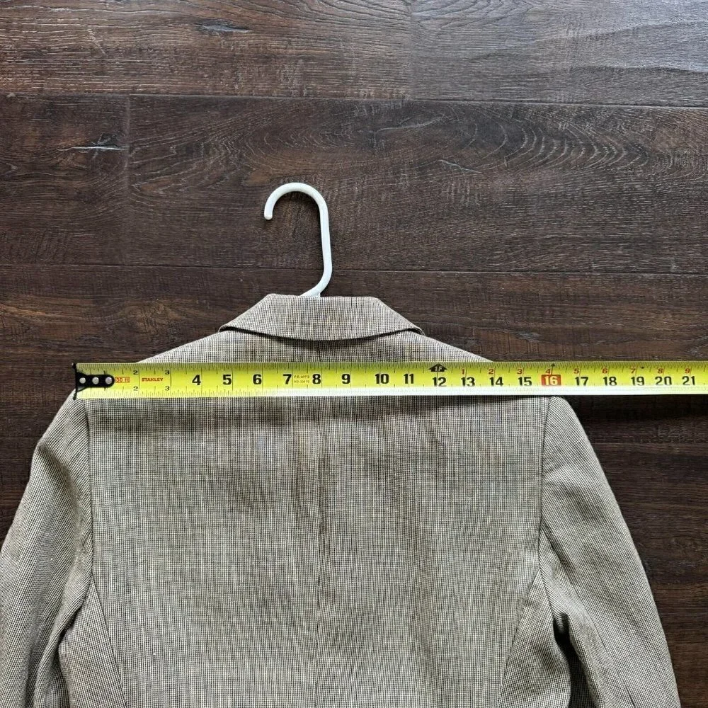 Lauren Ralph Lauren 2-Button Jacket Versatile Office Attire Beige 6 - Picture 8 of 9